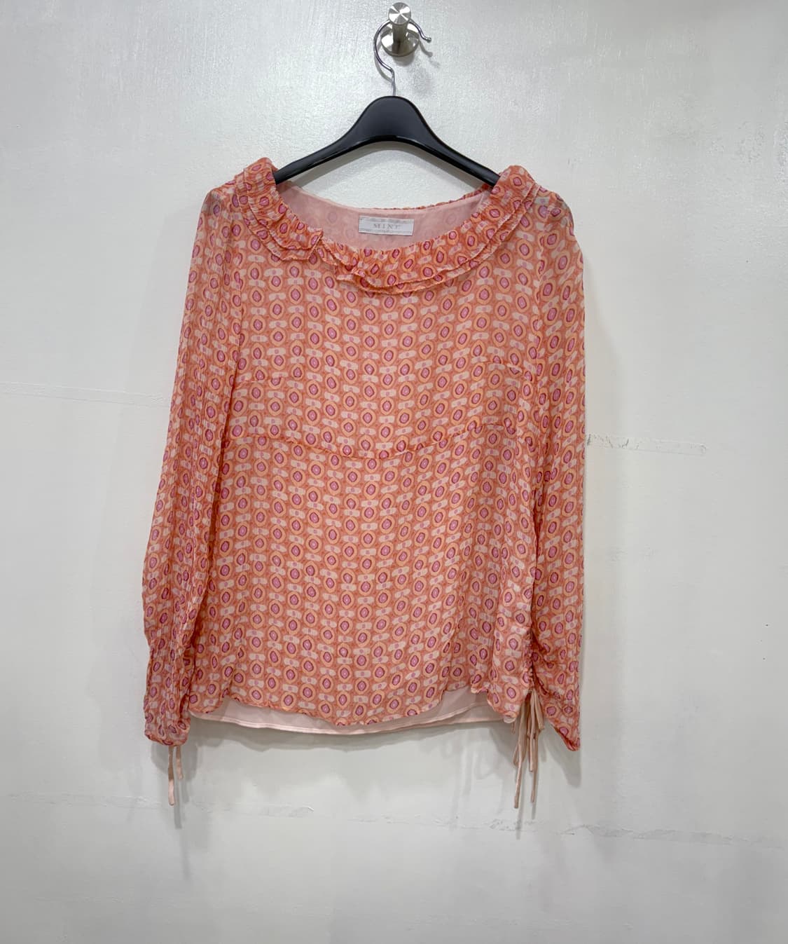 마인 실크 100%  패턴 블라우스 55 상품이미지1