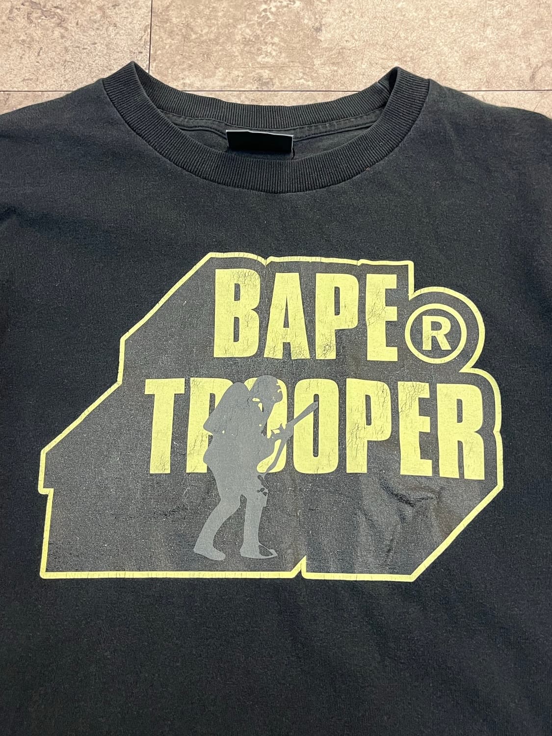 베이프 Trooper 반팔티 블랙 S #csz3847 상품이미지5