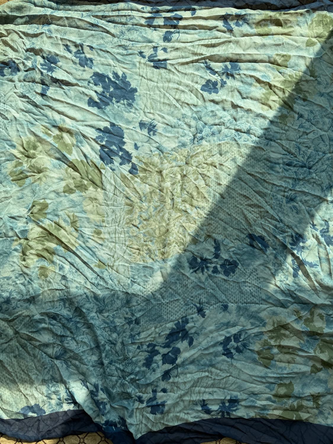 블루 패턴 스카프 상품이미지2