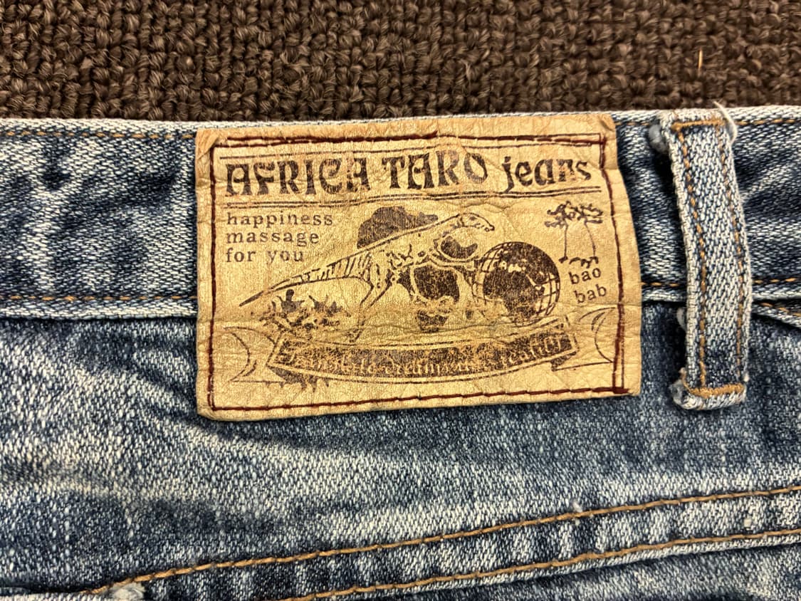 29)Japanese vintage 여성 데미지 디테일 부츠켓 데님팬츠 상품이미지9