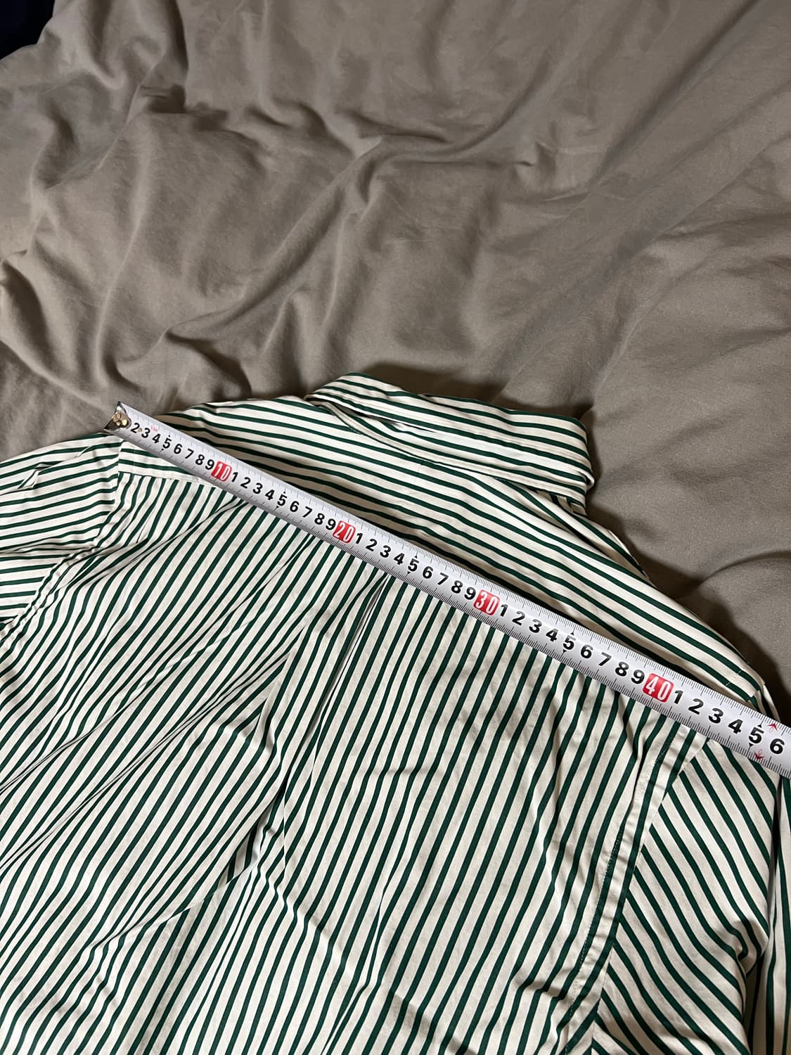 폴로 랄프로렌 그린 줄무늬 셔츠 s 클래식핏 상품이미지6