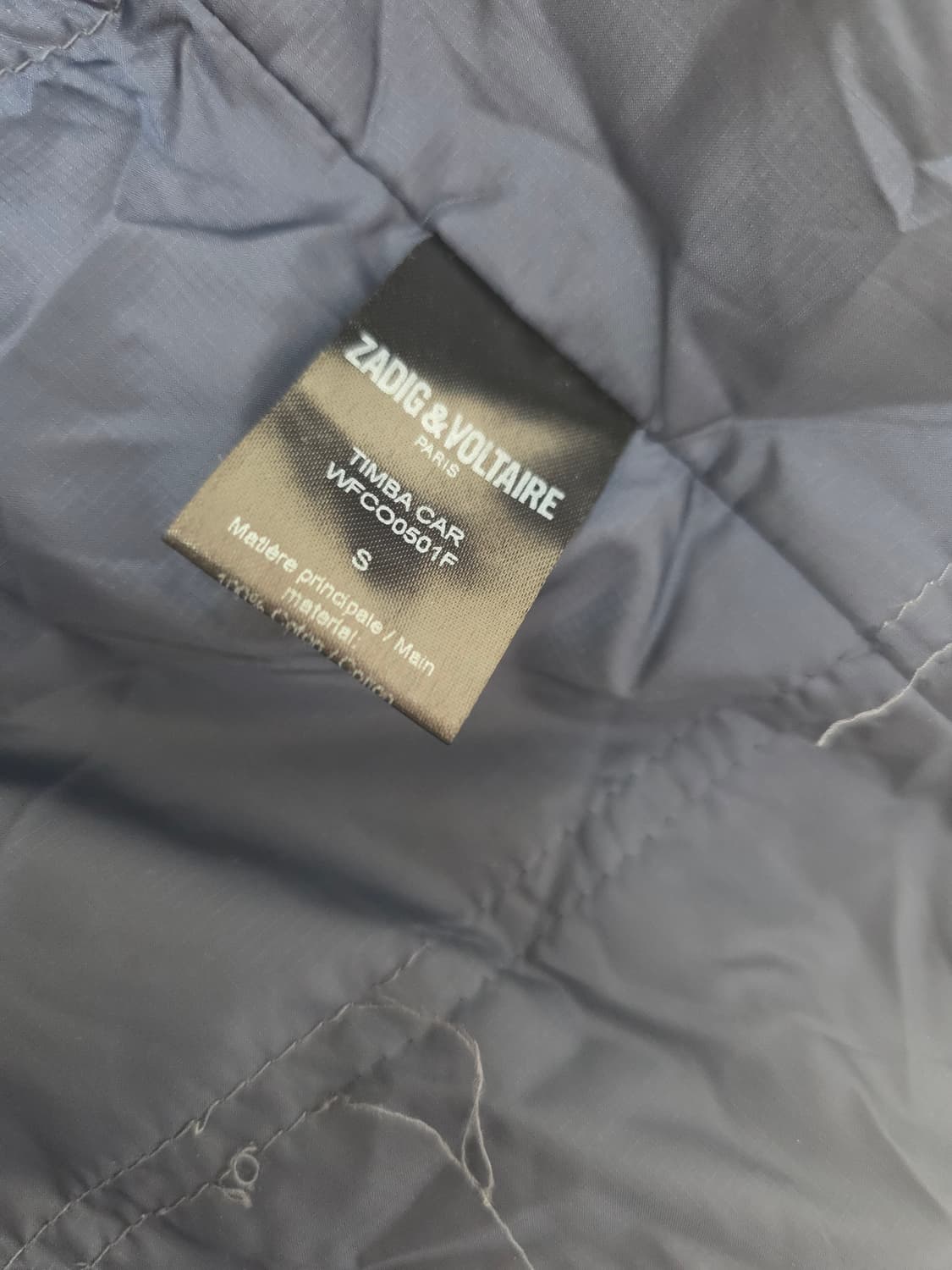 자딕앤볼테르 ZADIG&VOLTAIRE 체크 퀼팅 셔츠자켓 S 간절기 상품이미지6