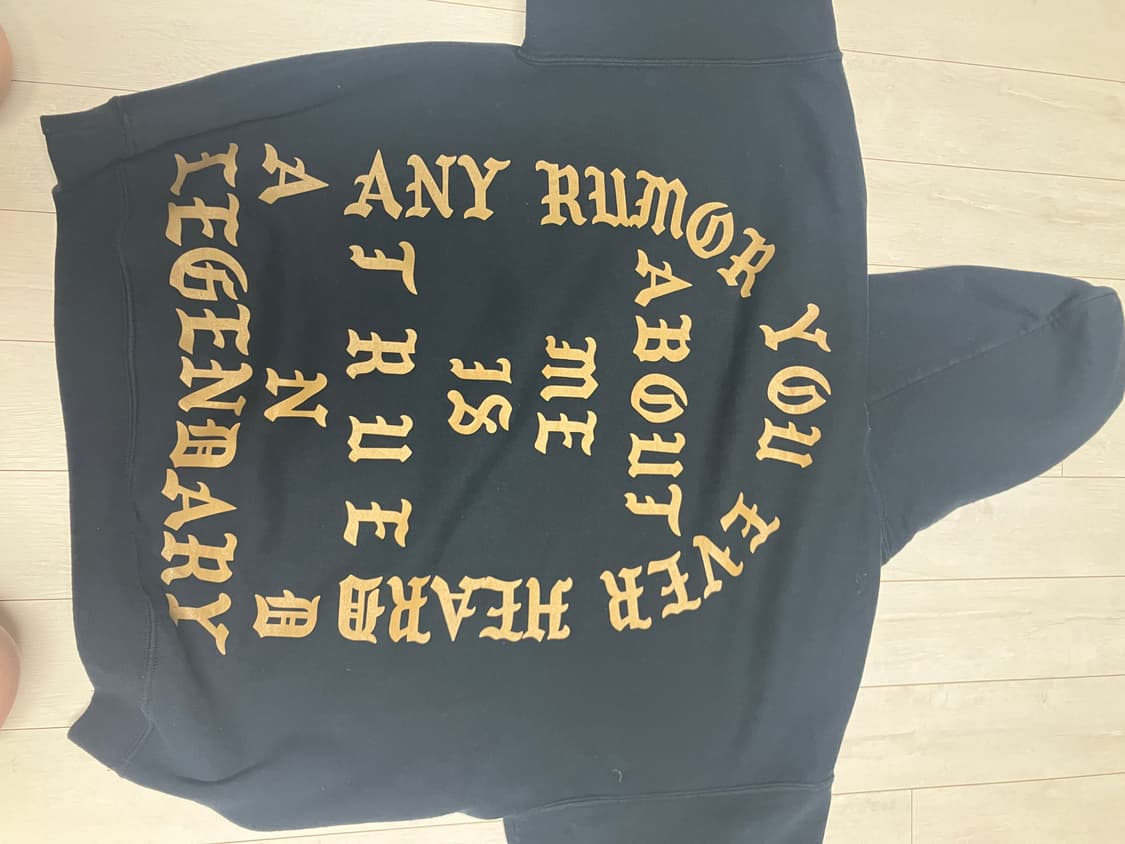 칸예웨스트 라이프오브파블로 머천다이즈 네이비 L 상품이미지2