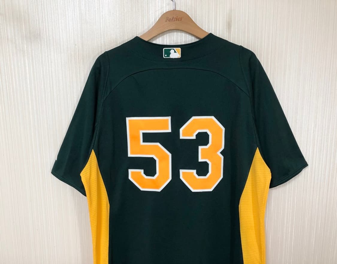 MLB 마제스틱 오클랜드어슬레틱스 어센틱유니폼/져지 M #53 상품이미지9