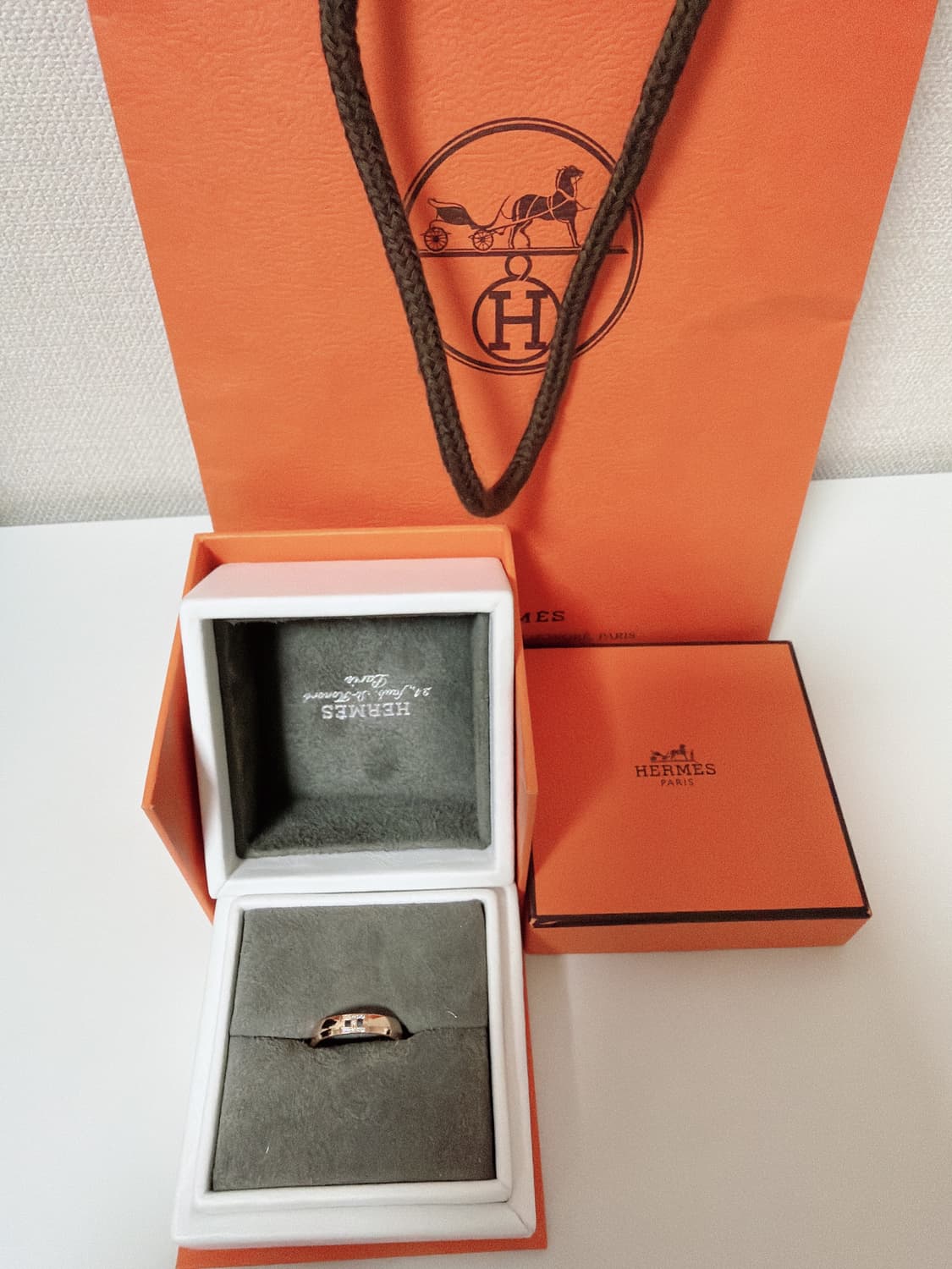 에르메스 에버 헤라클래스 웨딩 밴드 링 50호 상품이미지1