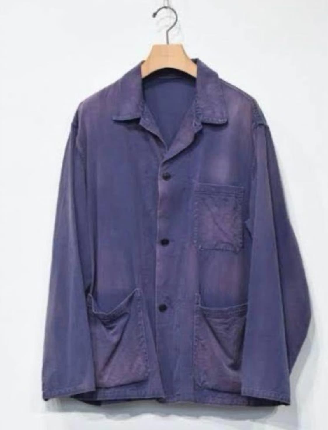 코모리 코튼드릴 워크자켓 페이드블루 4, 23ss 상품이미지2