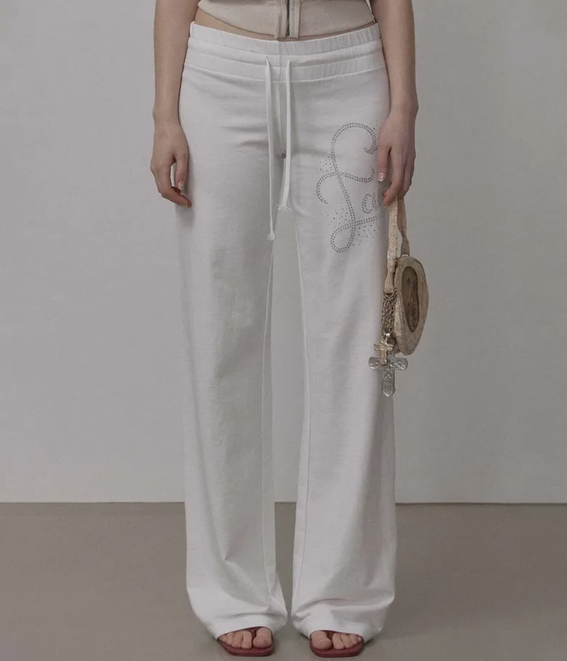 Faith Cotton Track Pants White 상품이미지1