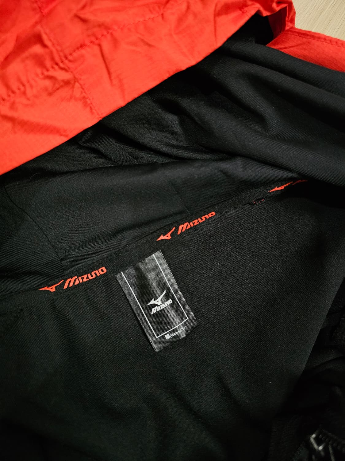 [M(90)] 미즈노 우븐 하이브리드 후드 저지 러닝 자켓 (새상품) 상품이미지6