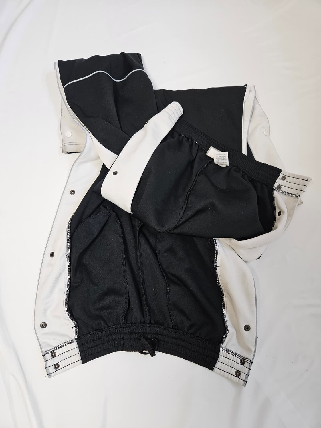 00s 나이키 일본판 올드스쿨 트랙팬츠 버튼 와이드팬츠 바지 XL 빈티지 상품이미지7