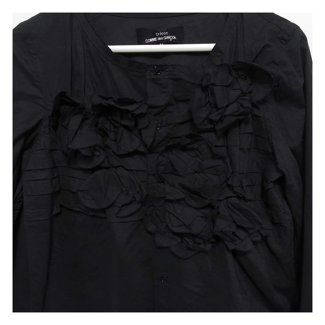 [M]COMMEDESGARCONS 꼼데가르송 플라워 프릴 블라우스 상품이미지7
