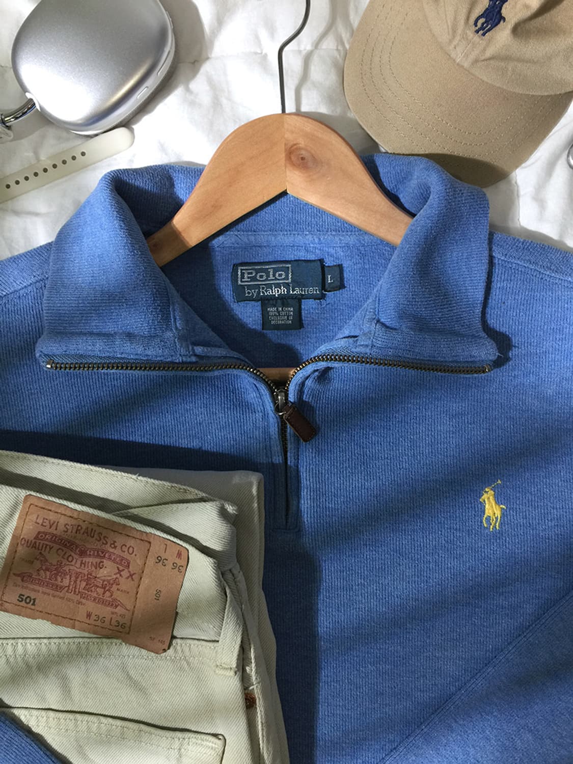 (MAN) 폴로랄프로렌 스웻 반집업 L 상품이미지2