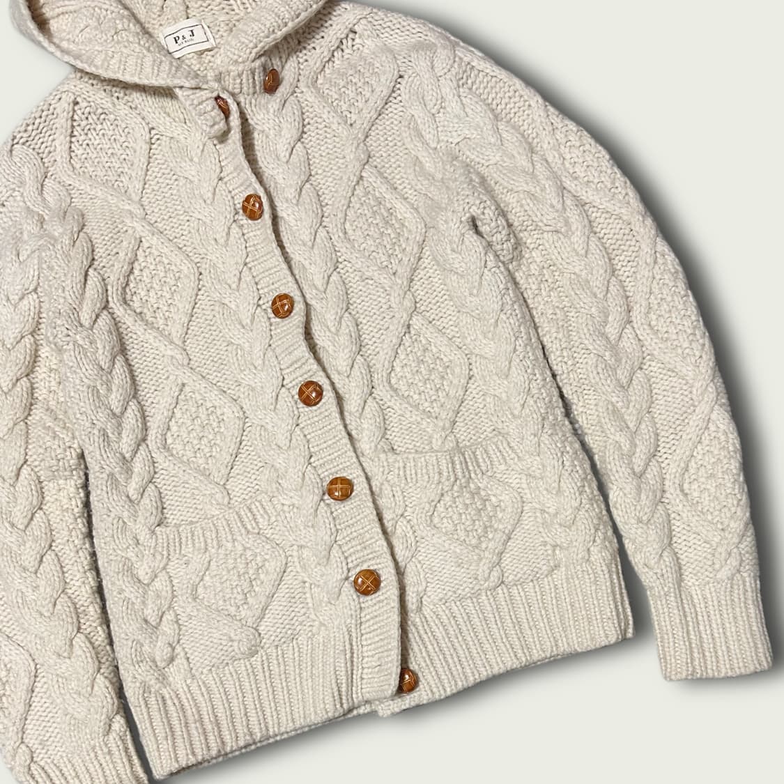 피셔맨 니트 가디건 상품이미지3