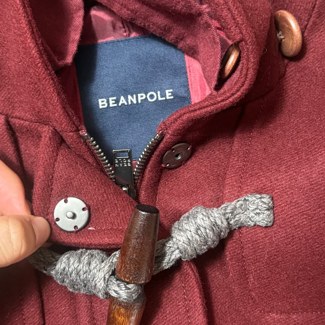 빈폴 버건디 후드 더플 코트 (90) 상품이미지2