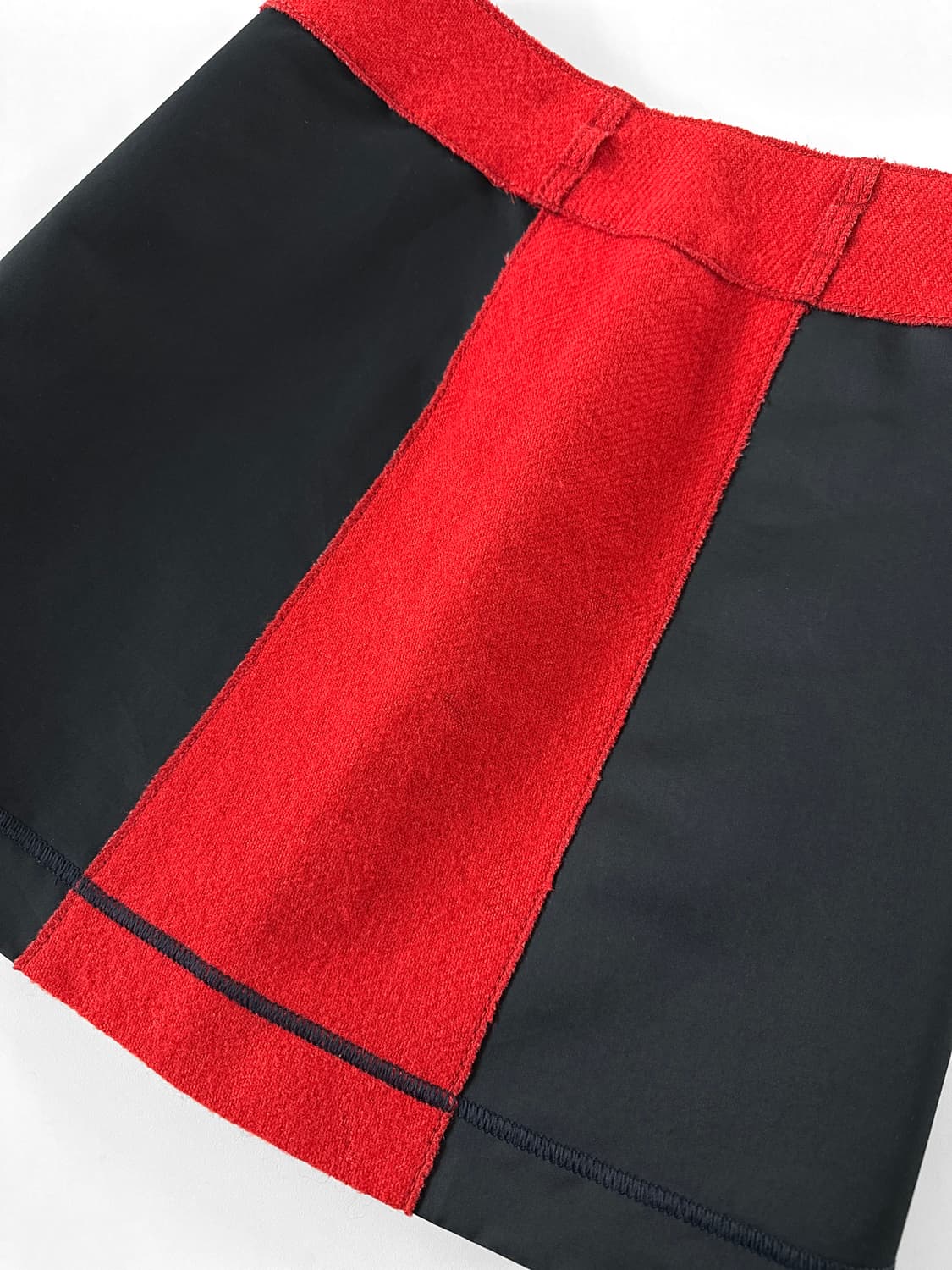 00s 미우 미우 울 모헤어 패널 미니 스커트 상품이미지8