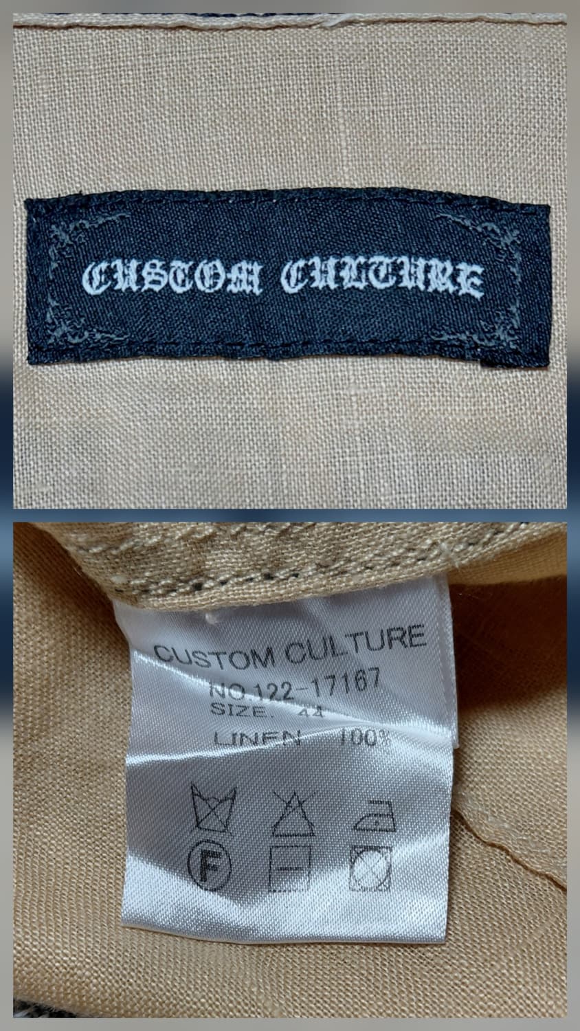 [S] Custom Culture 린넨 100% 자수 웨스턴 셔츠 상품이미지6