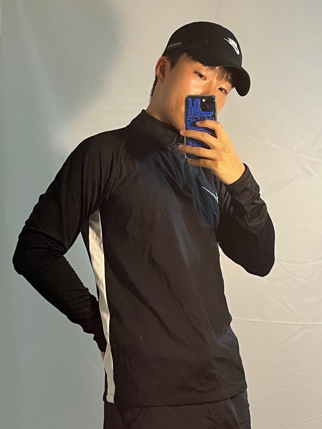나이키 DRI -FIT 반집업 긴팔티 상품이미지1