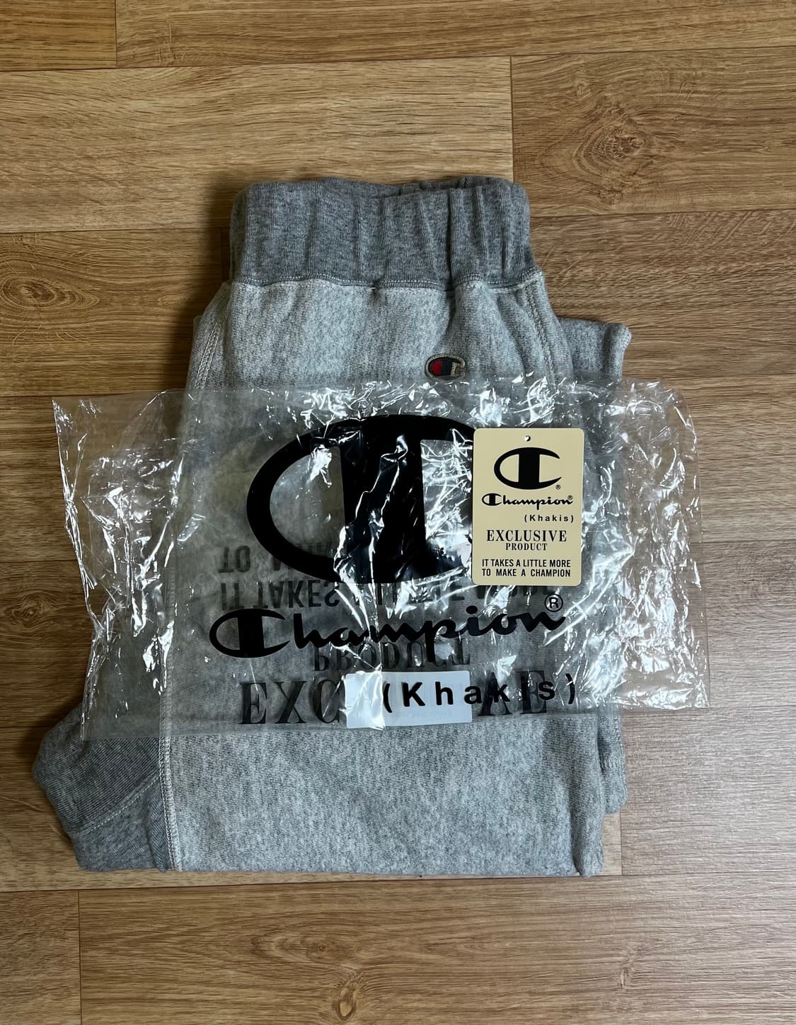 챔피온 X 카키스 클럽 스웨트 팬츠 Oxford Grey 상품이미지2