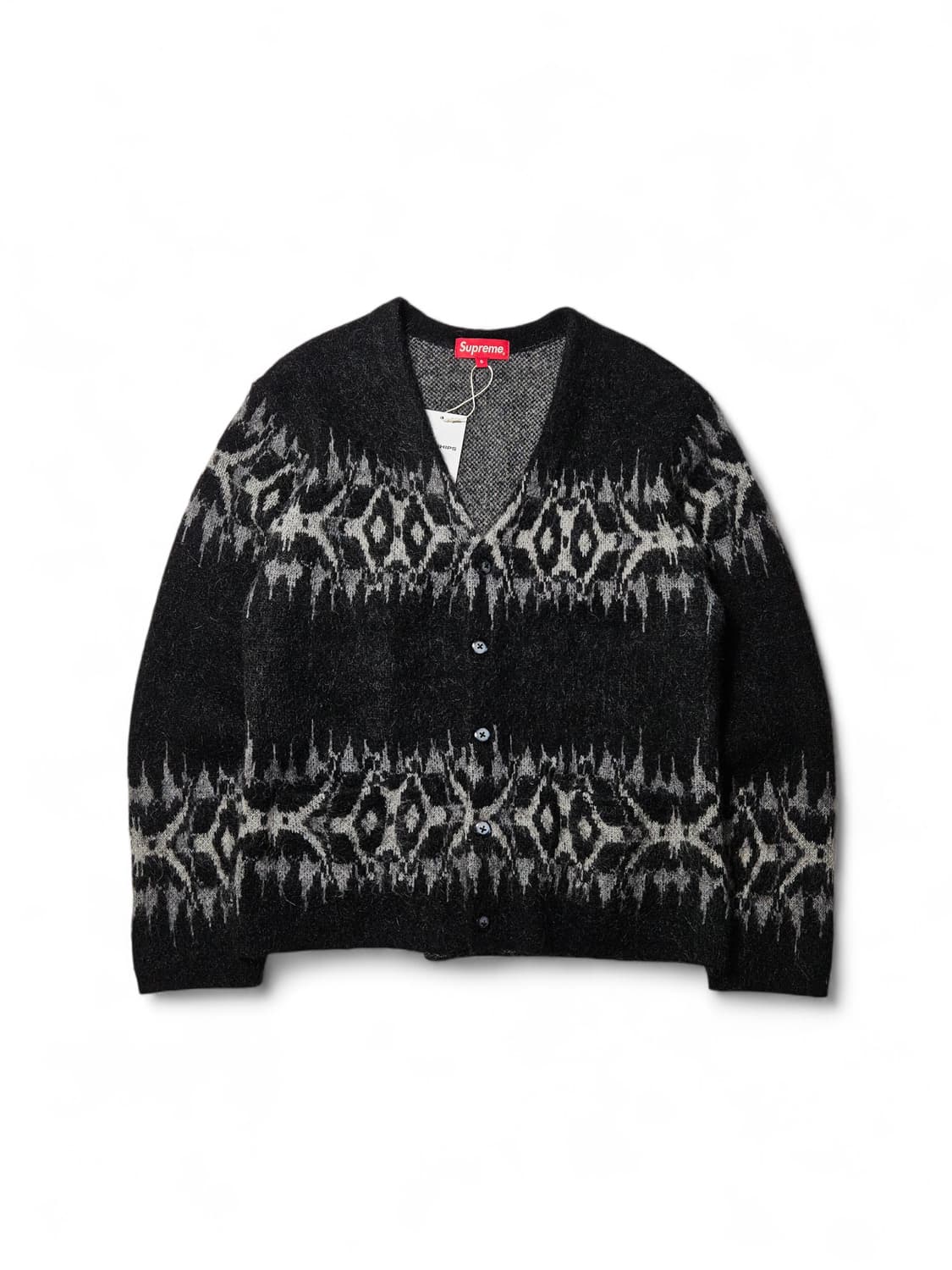 22fw 슈프림 앱스트랙트 스트라이프 모헤어 가디건 S 상품이미지1