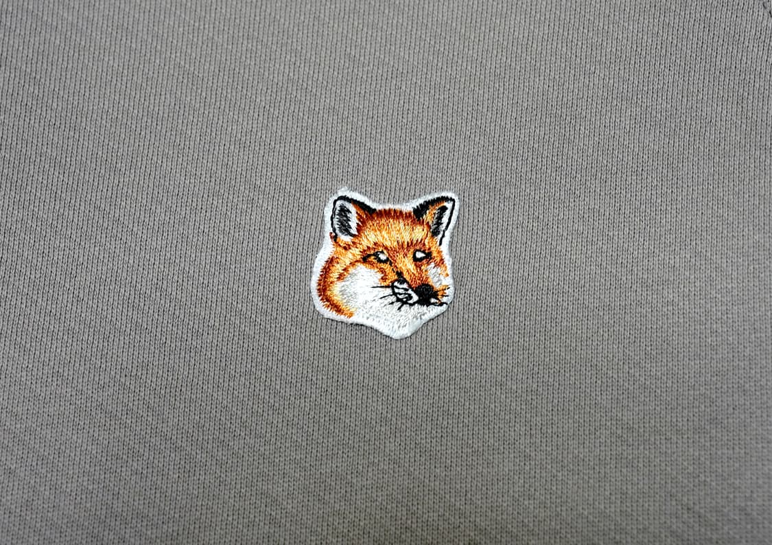 메종키츠네 폭스헤드 맨투맨 베이지그레이 L 상품이미지6