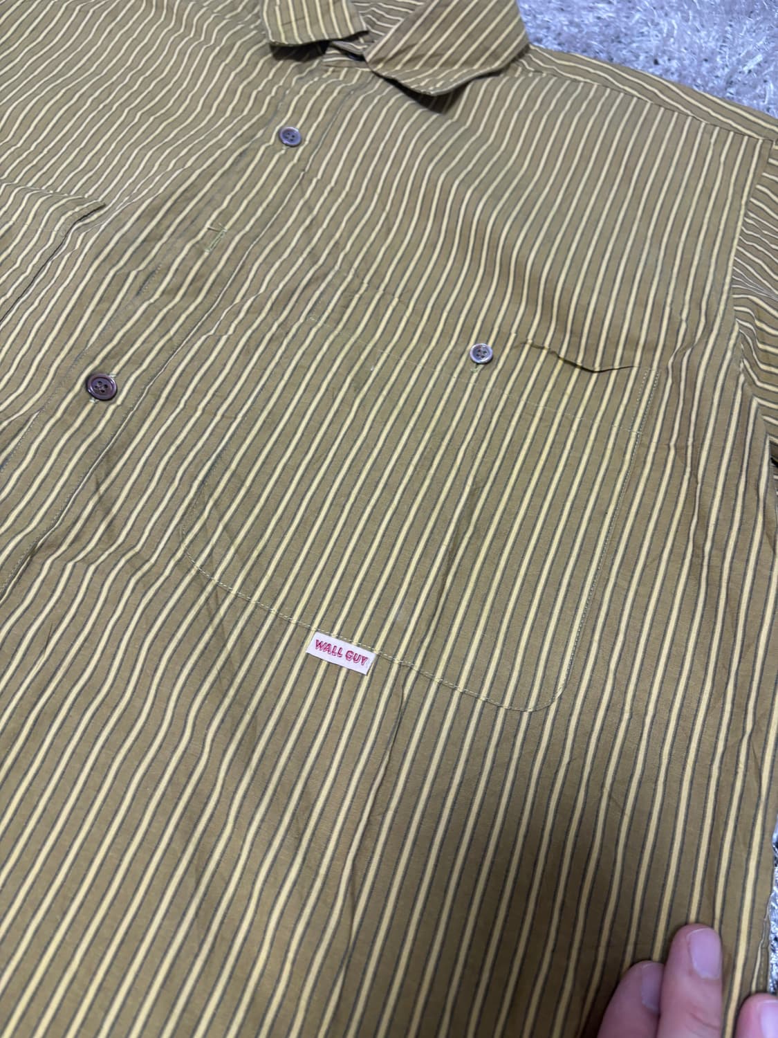 일제 PAPAS 스트라이프 셔츠 사이즈 105-110 상품이미지4