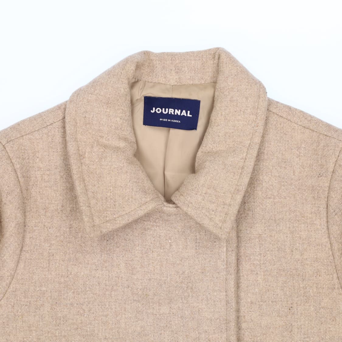 [실측확인] JOURNAL 저널 베이지 코트 자켓 1208J1 상품이미지4
