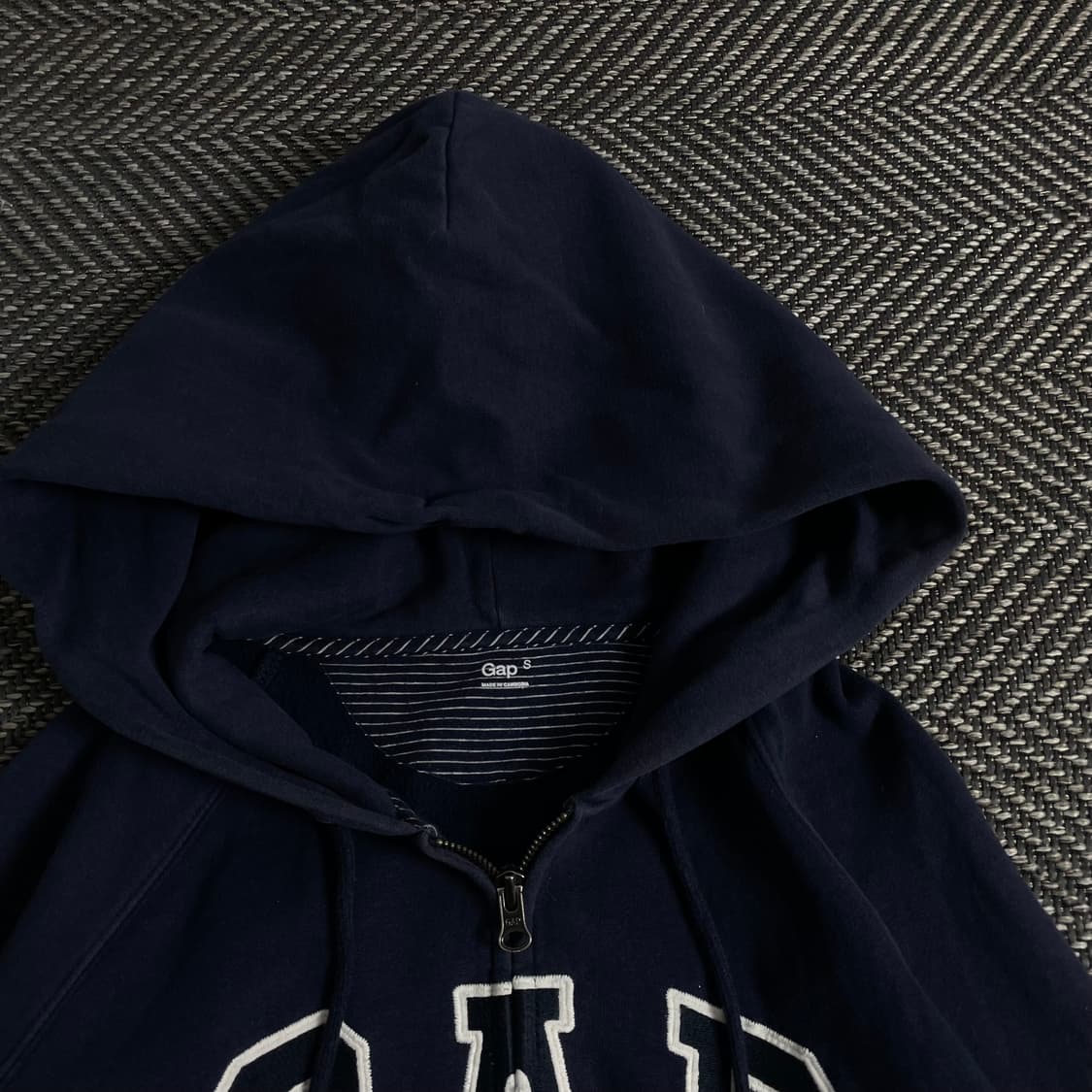 Gap 올드스쿨 빅로고 네이비 후드집업y 3744 상품이미지5