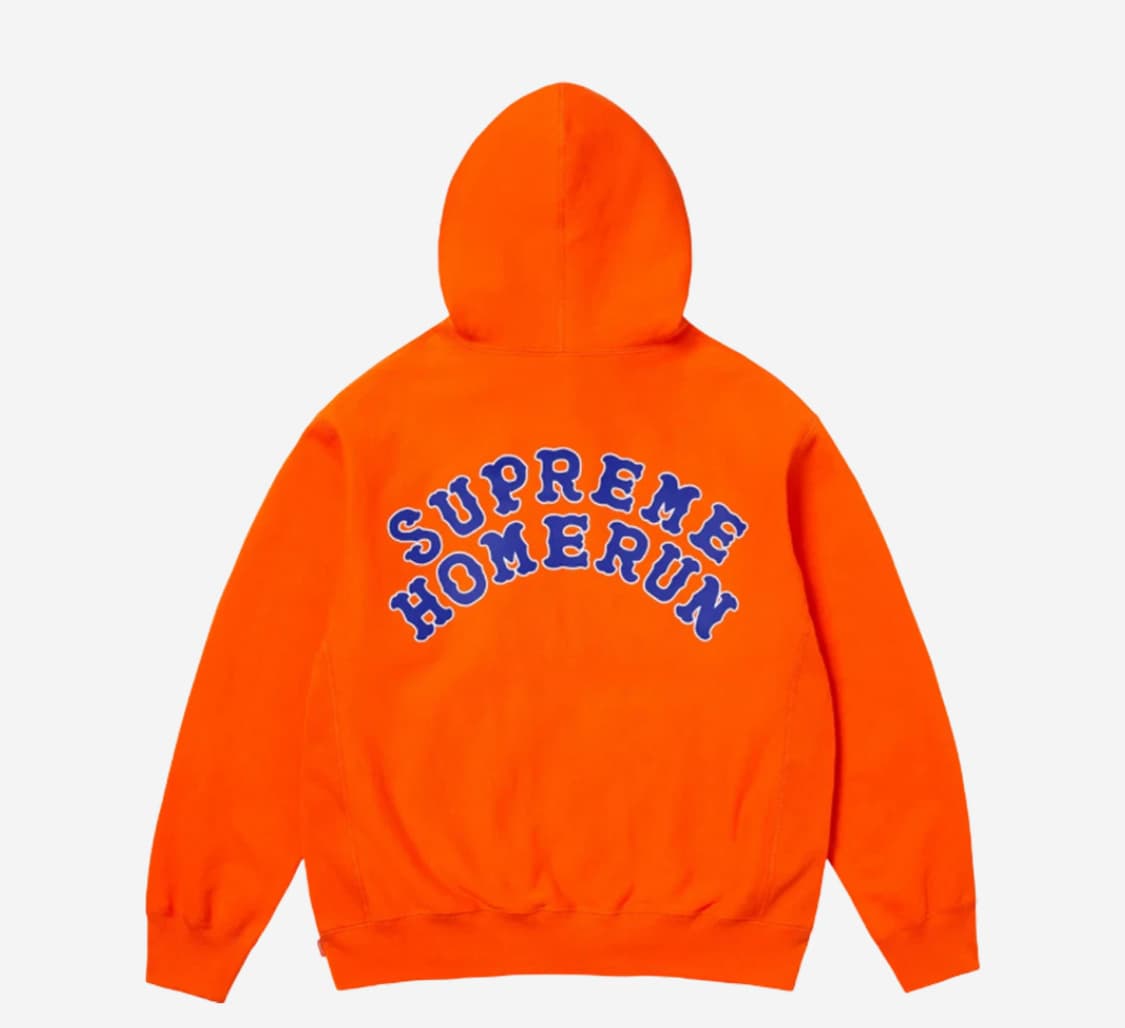 [L] 슈프림 X 홈런 후드 오렌지 25SS 상품이미지2