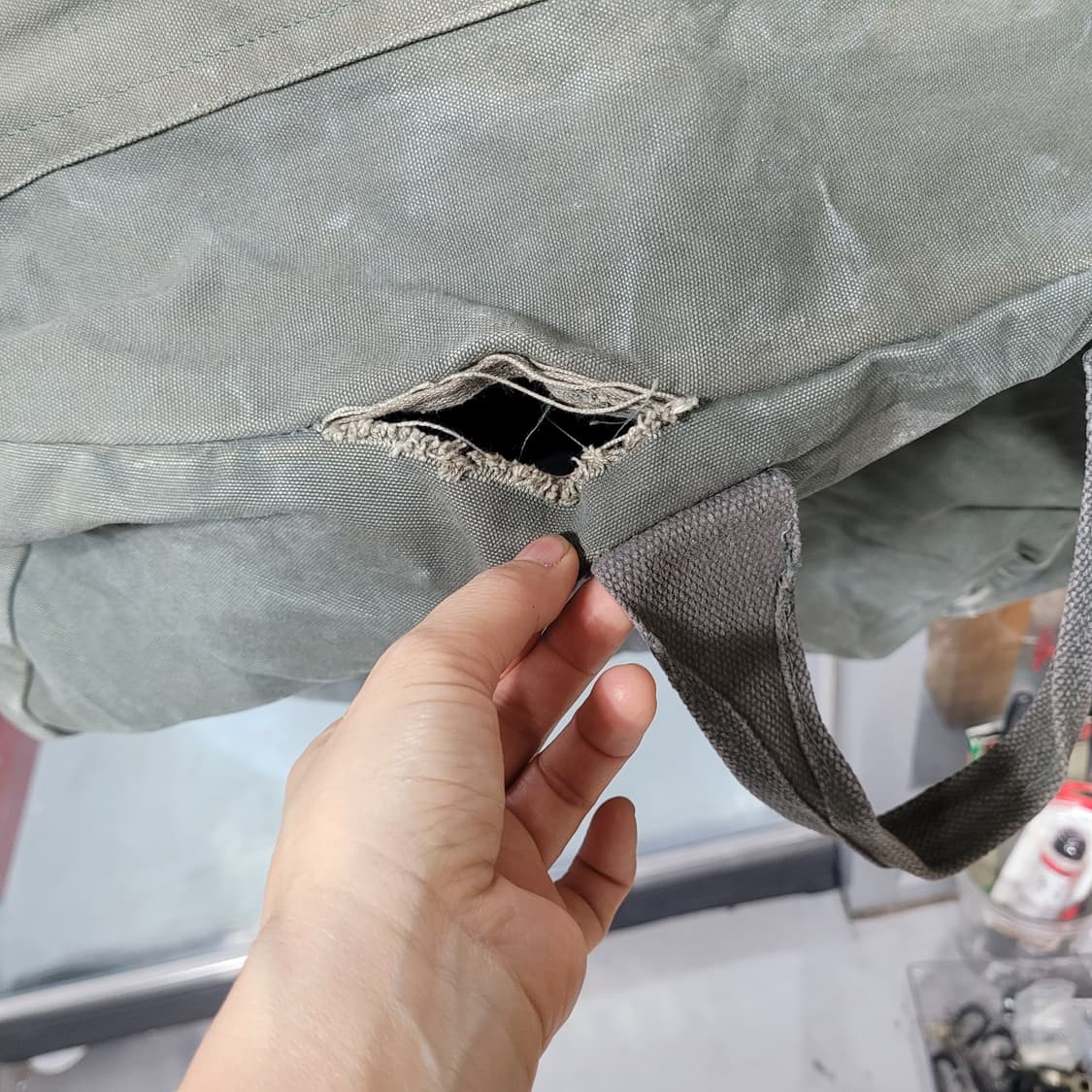 미 빈티지 캔버스 대형 공군 더플백 상품이미지4