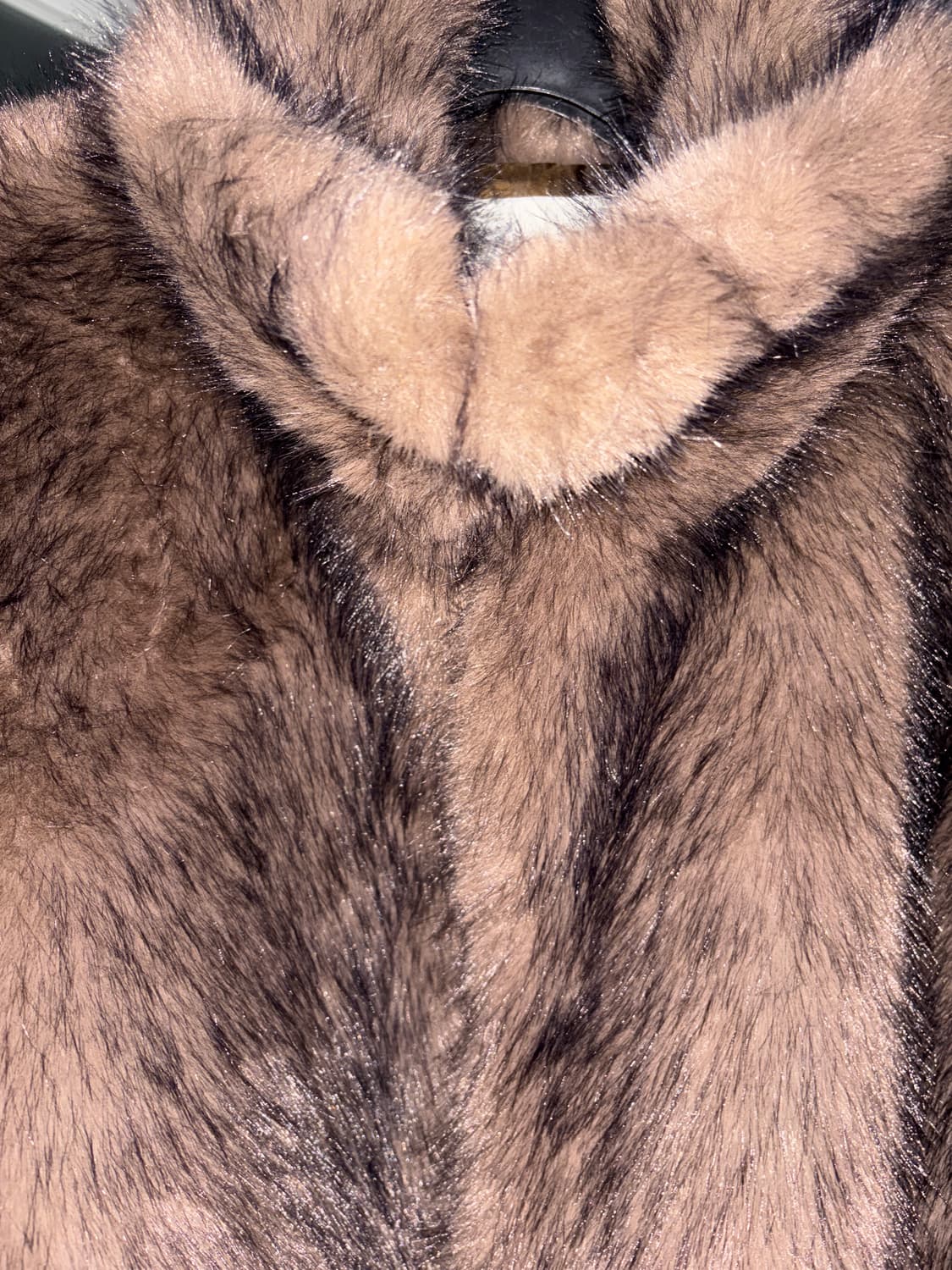 던스트 크롭 퍼 자켓 브라운 상품이미지9