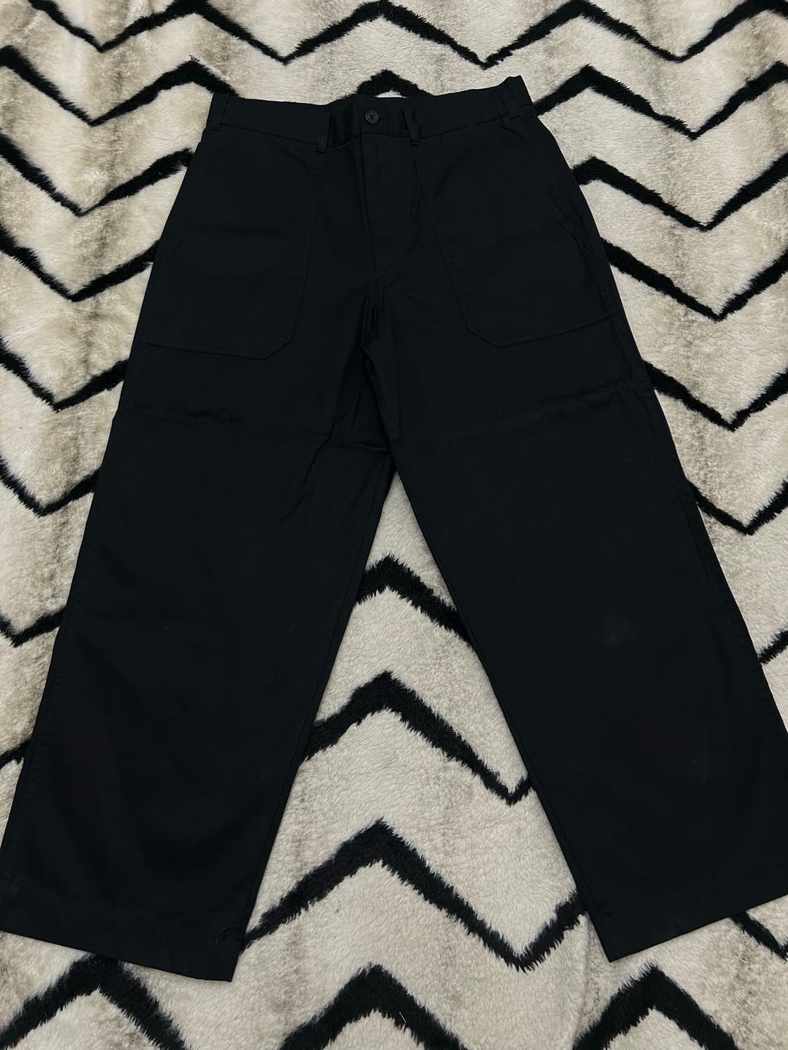 [33]윤니클로U 와이드 스트레이트 베이커 코튼 팬츠/ 상품이미지1