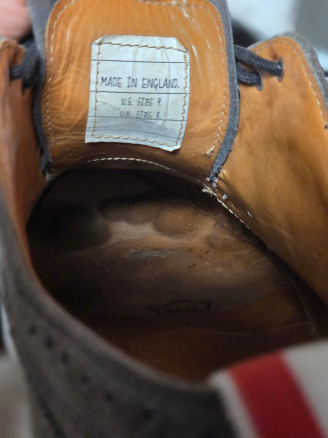 (영국산) 톰브라운 그레이 스웨이드 윙팁 상품이미지9