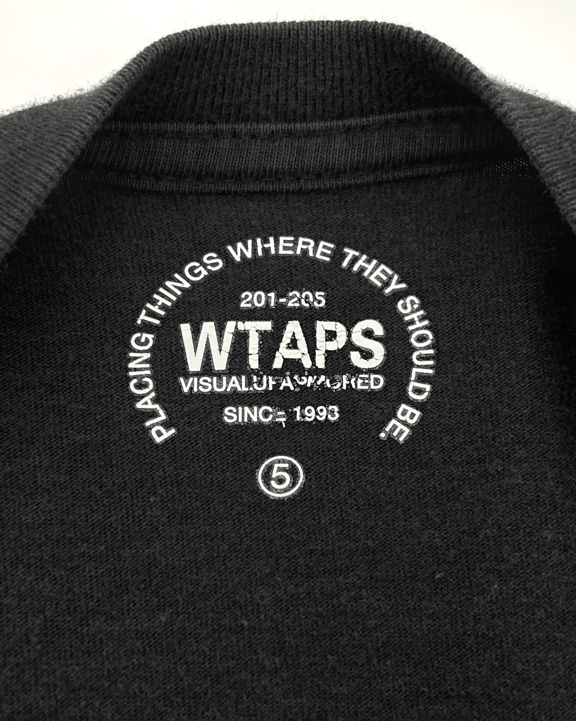 WTAPS 아치로고 반팔 티셔츠 블랙 상품이미지6
