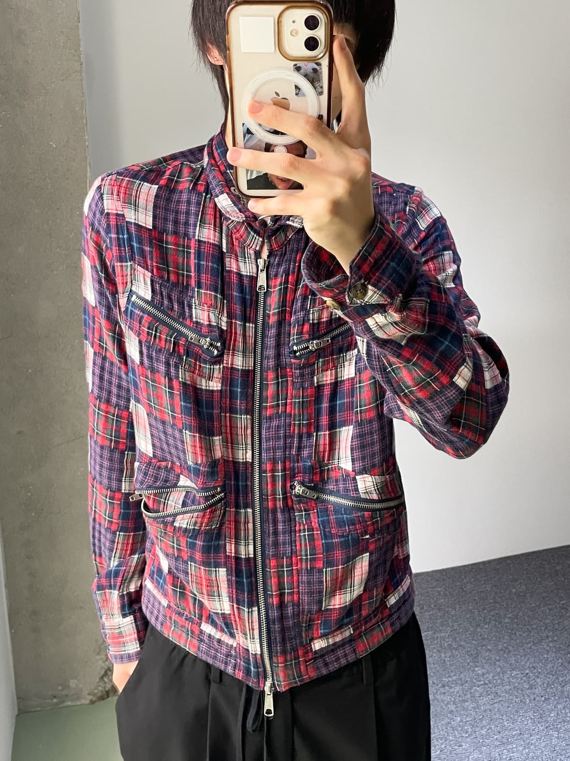 브라운 제너럴 스토어 마드라스 체크 집업 자켓 상품이미지2