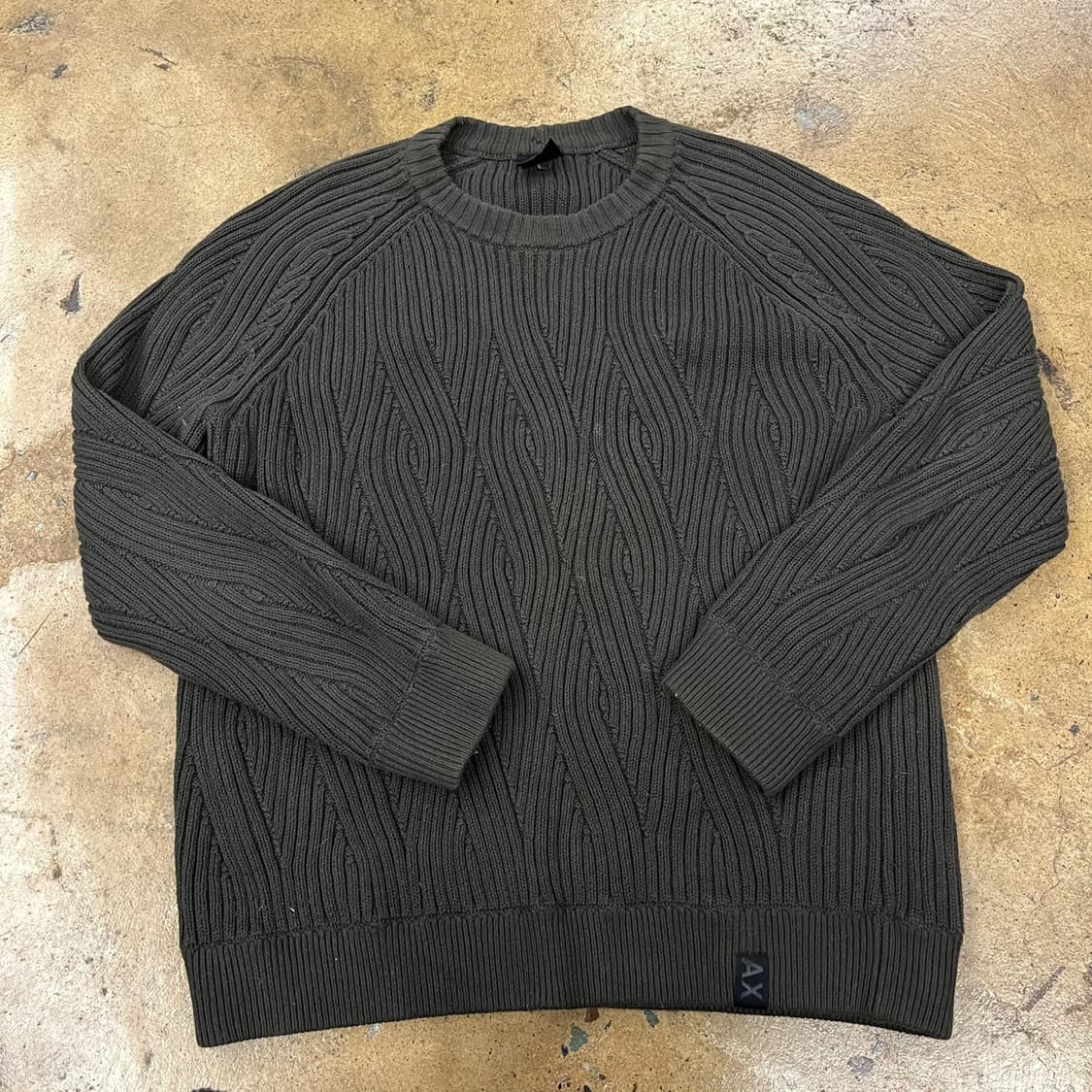 [정품/100,L] 아르마니 익스체인지 립드 패턴 스웨터 b14 상품이미지2