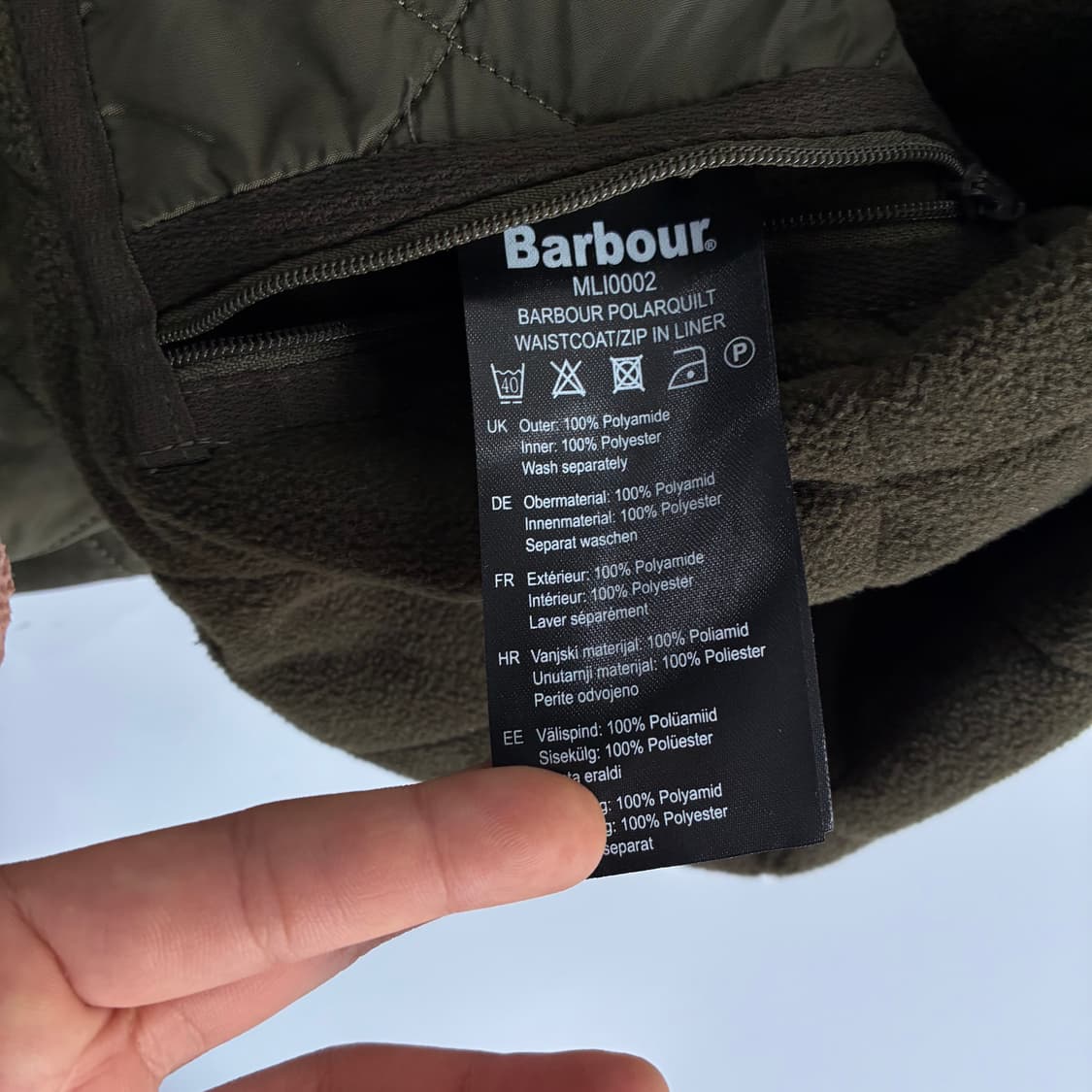 Barbour 바버 웨이트코스트 라이너 베스트 상품이미지7