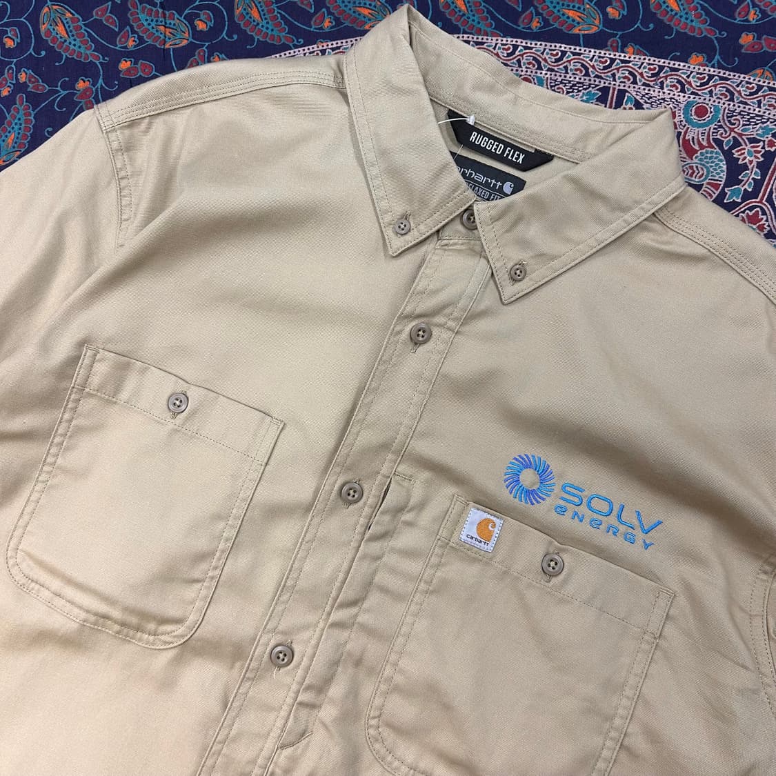 Carhartt Rugged Flex Fit Beige Shirts 상품이미지1