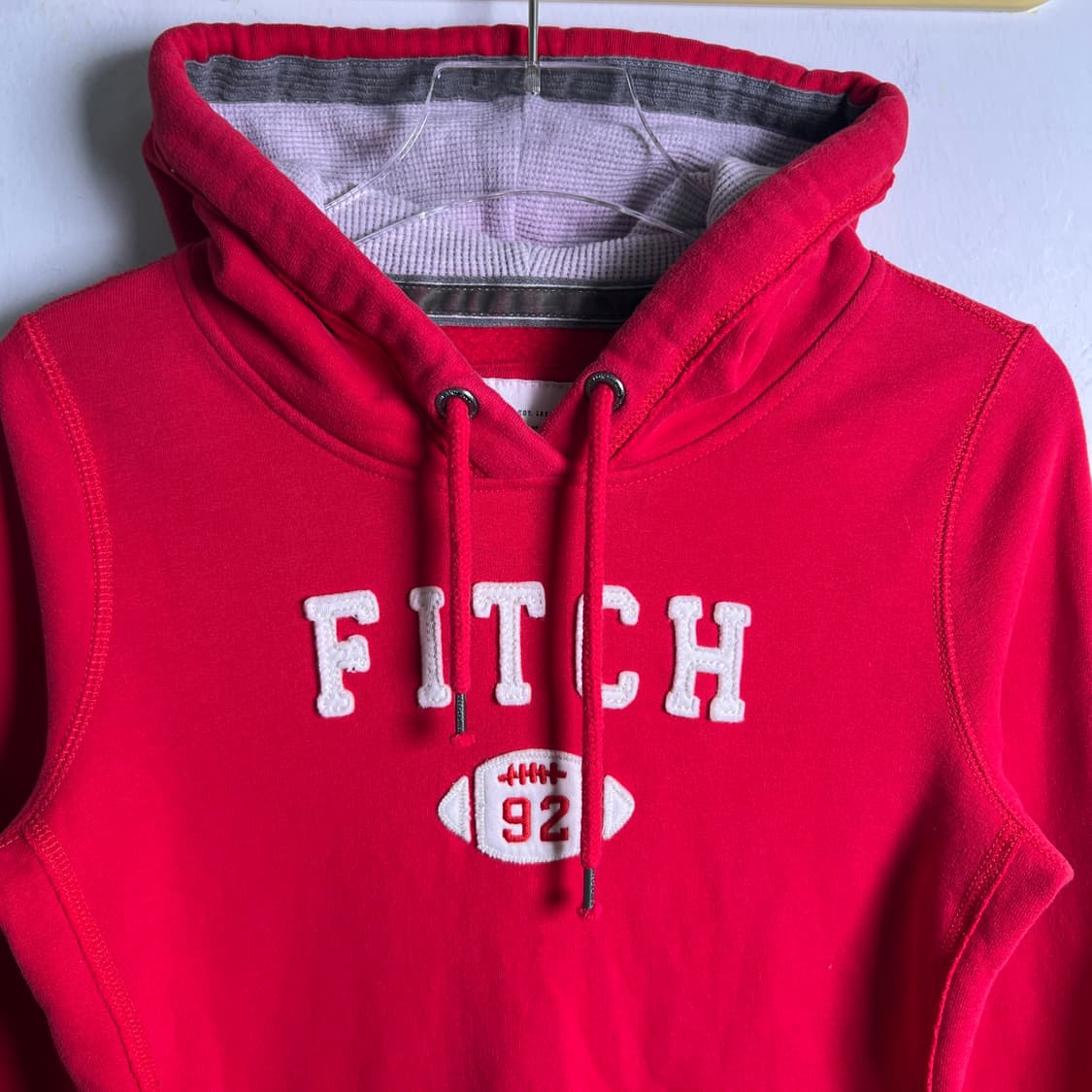 아베크롬비 레드 후드티 S 상품이미지4