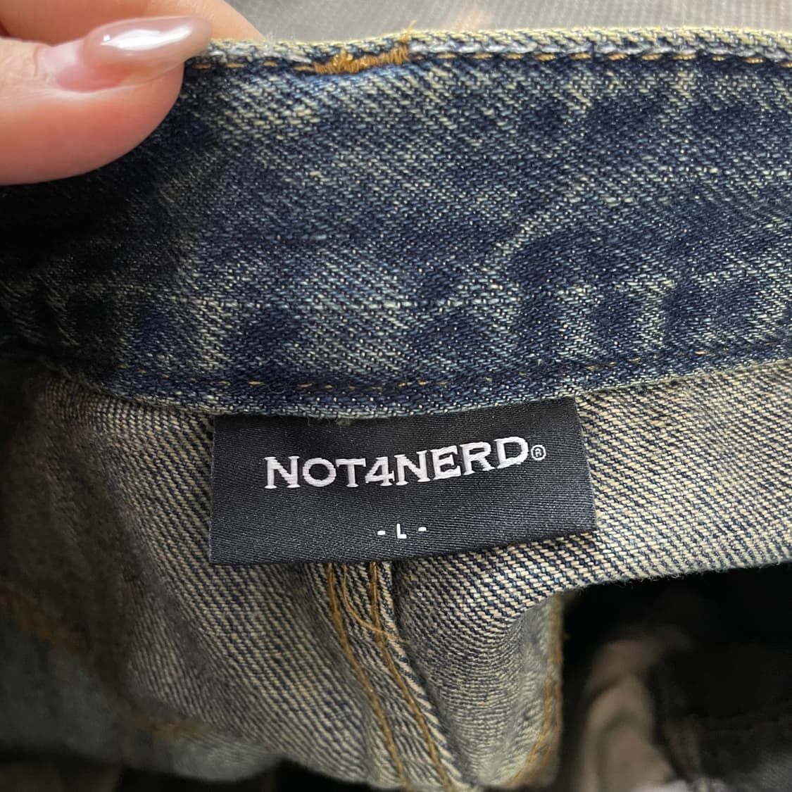 (32) 낫포너드 데미지 데님 팬츠 L 상품이미지4