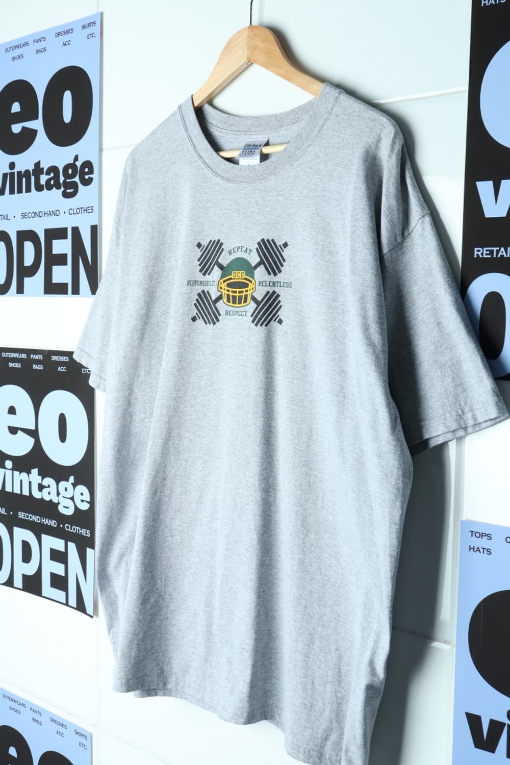 (XL-4XL) 길단 반팔 티셔츠 00s 년대 USA 그레이-H30050 상품이미지1