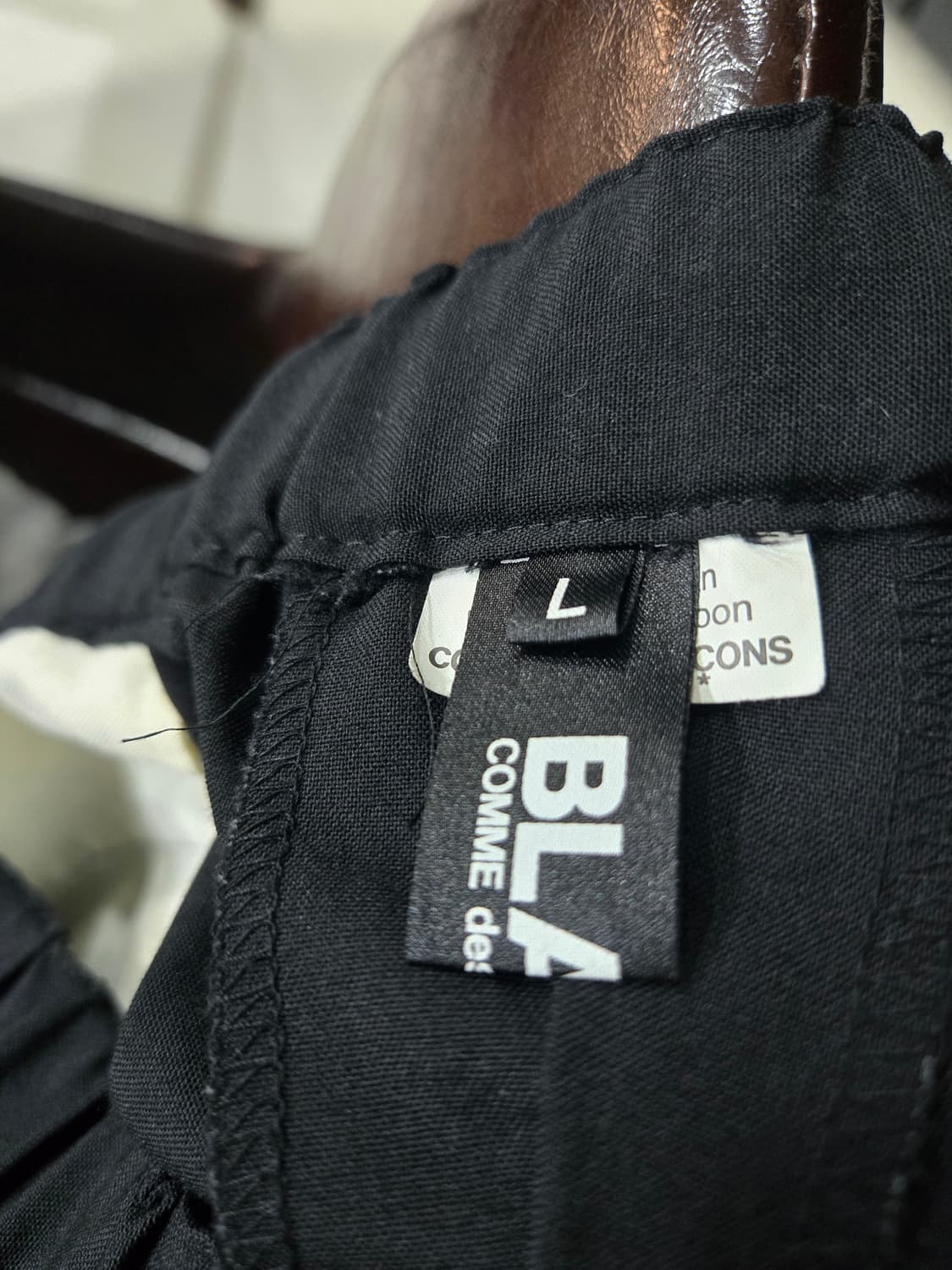 블랙 꼼데가르송 벌룬팬츠 L사이즈 상품이미지6