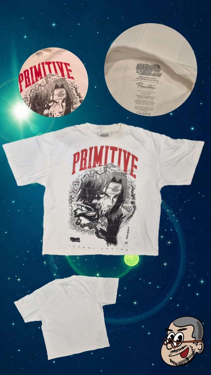 [Primitive x Naruto] 콜라보레이션 우치하 이타치 티셔츠 상품이미지1