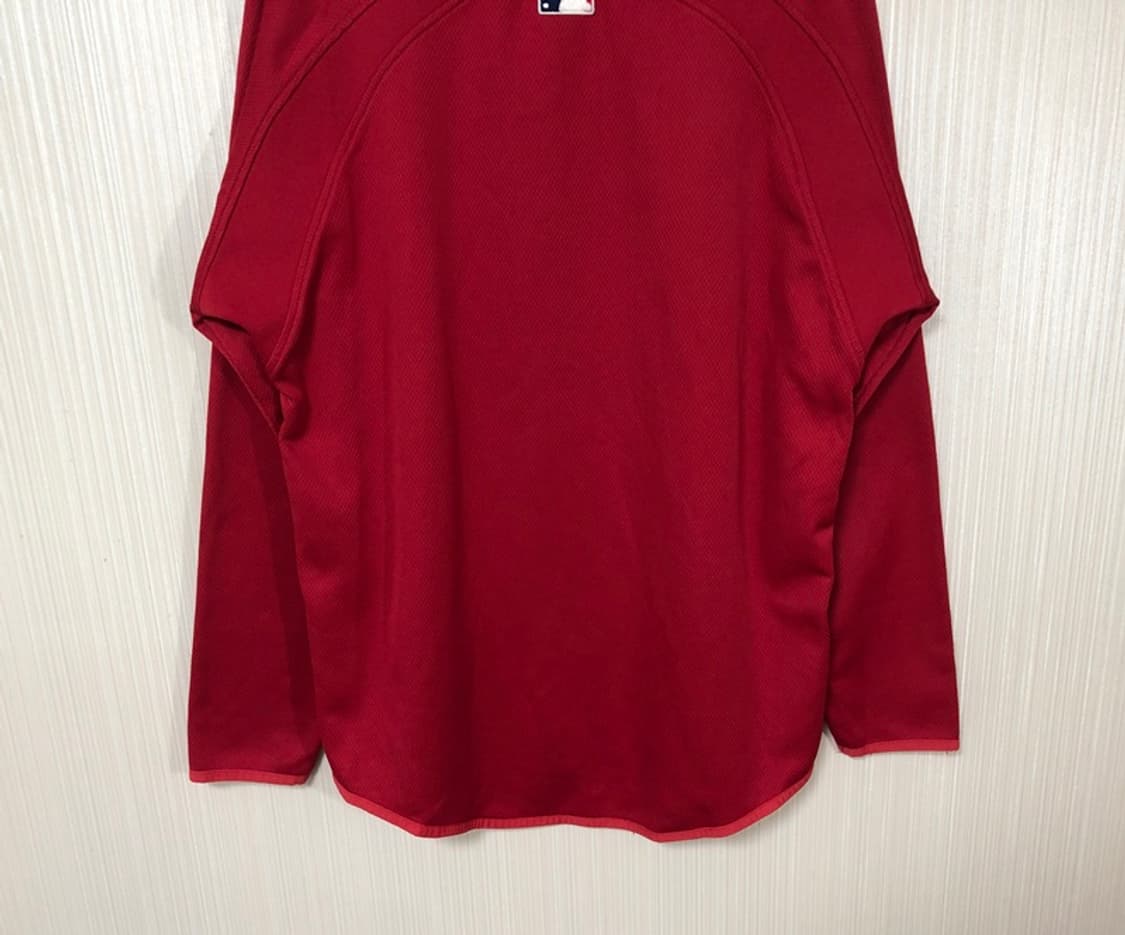 MLB 마제스틱 보스턴레드삭스 구형어센틱 플리스풀오버 M 상품이미지10