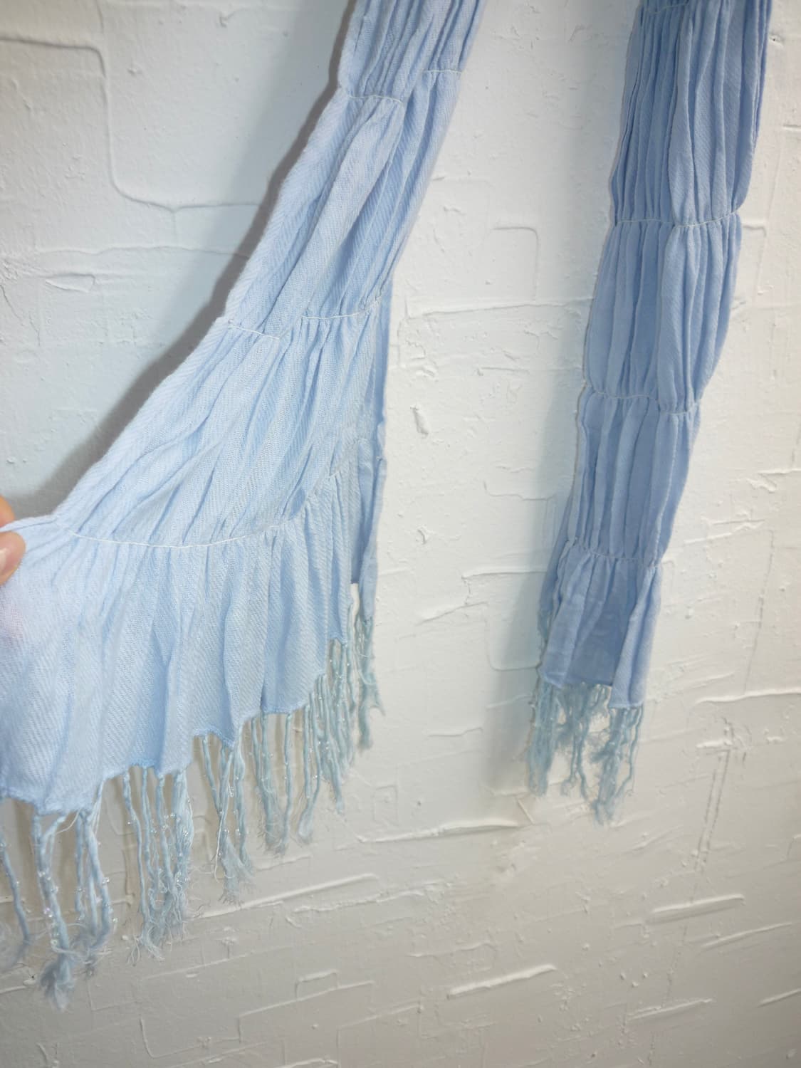 Wrinkle skyblue muffler 상품이미지8