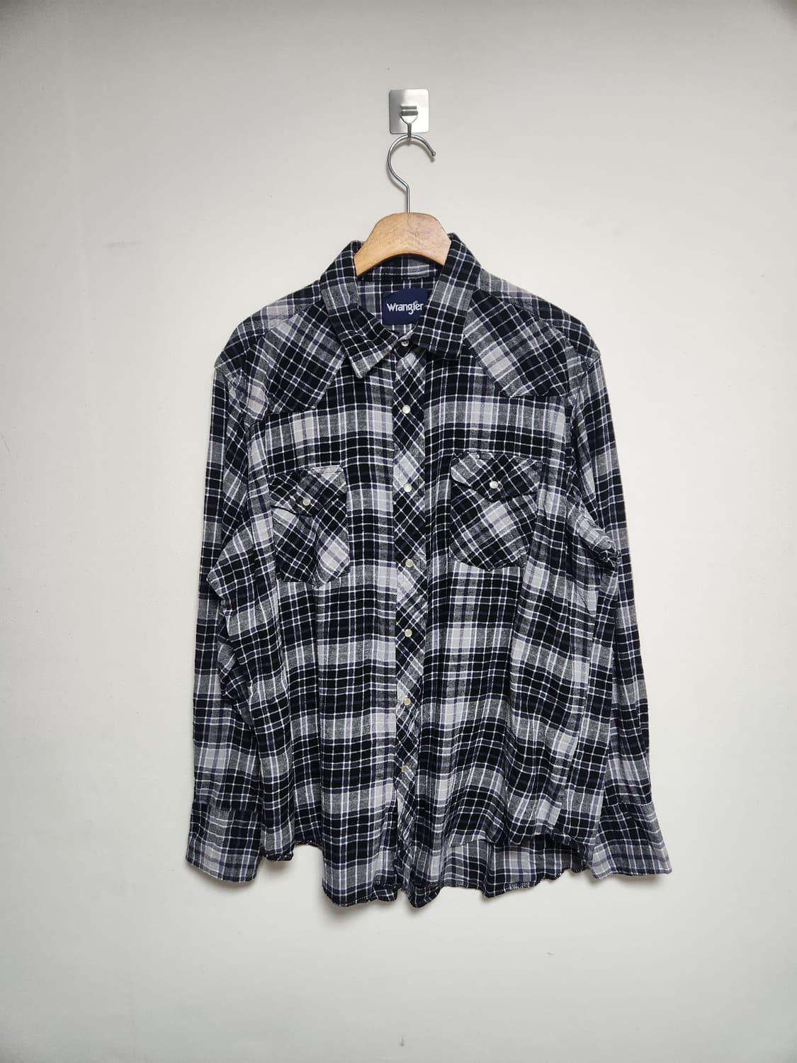 랭글러Wrangler 웨스턴 플란넬 셔츠 XL - S72 상품이미지1