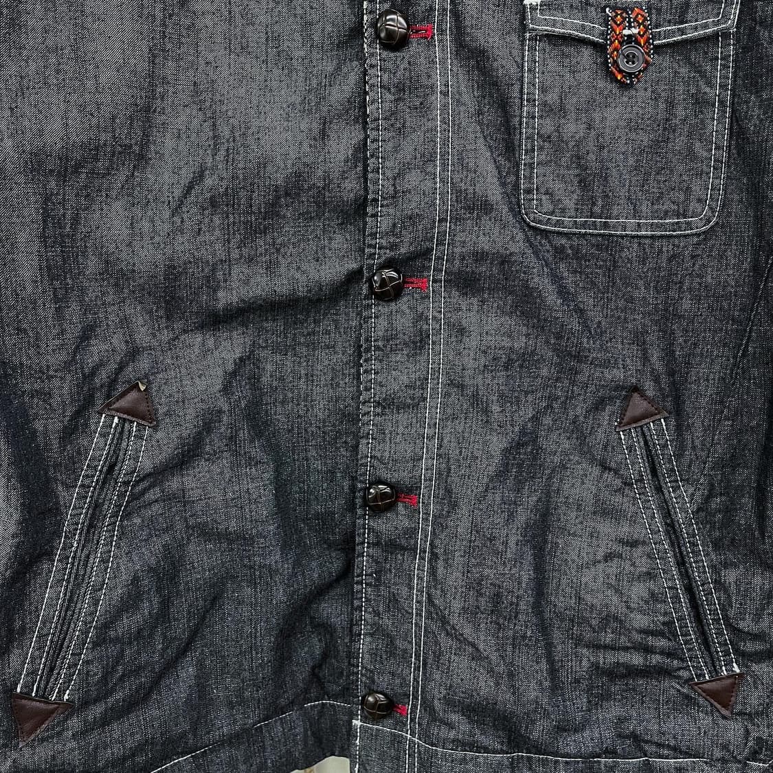 글렌미스트 제팬 아웃도어 에스닉 데님 후드 자켓 상품이미지6