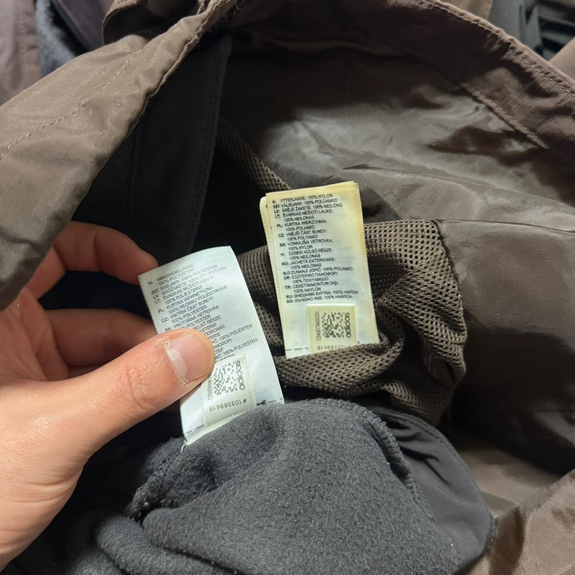 아디다스 클라이마프루프 바람막이 자켓  (후리스 내피) 상품이미지8