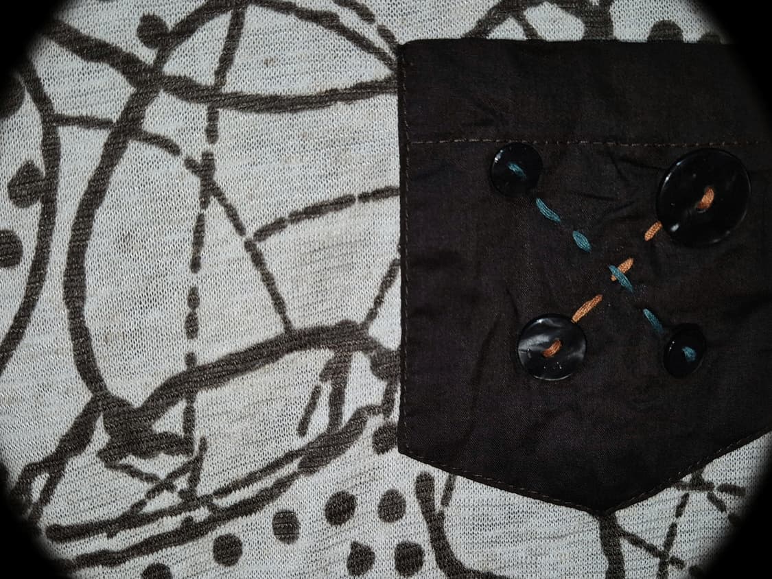 Vintage Bubble button pocket top 상품이미지2