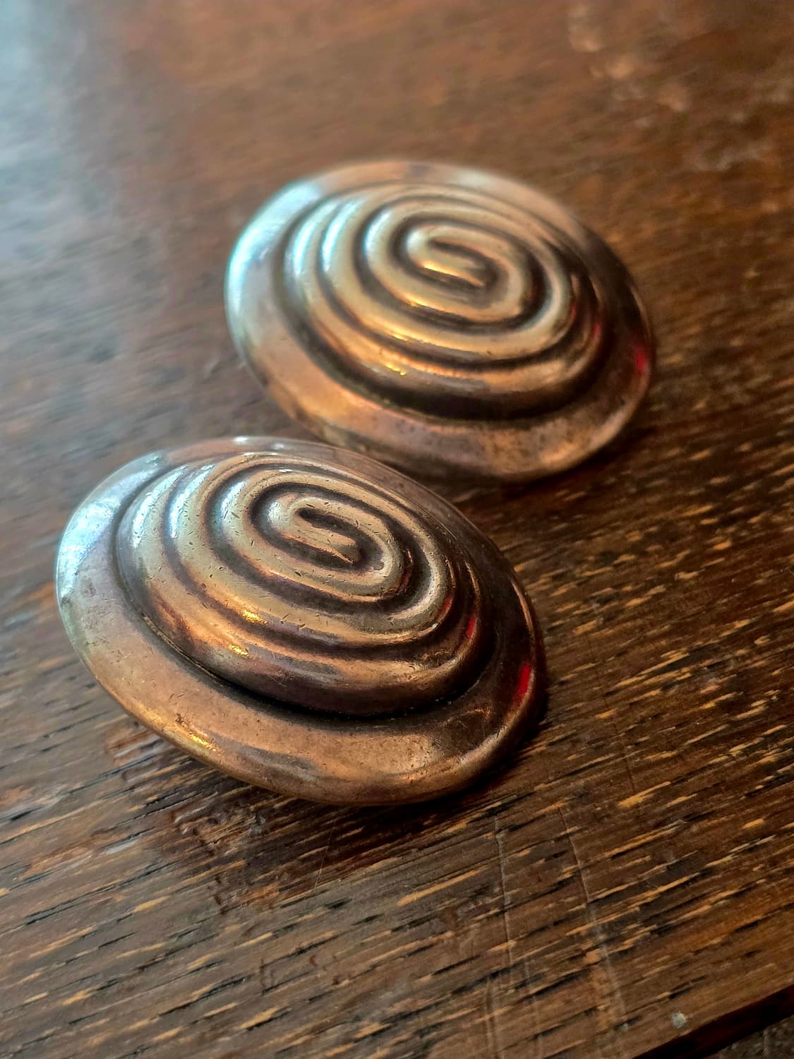 🇺🇸빈티지 모더니스트 스파이럴 클립온 귀걸이 상품이미지6