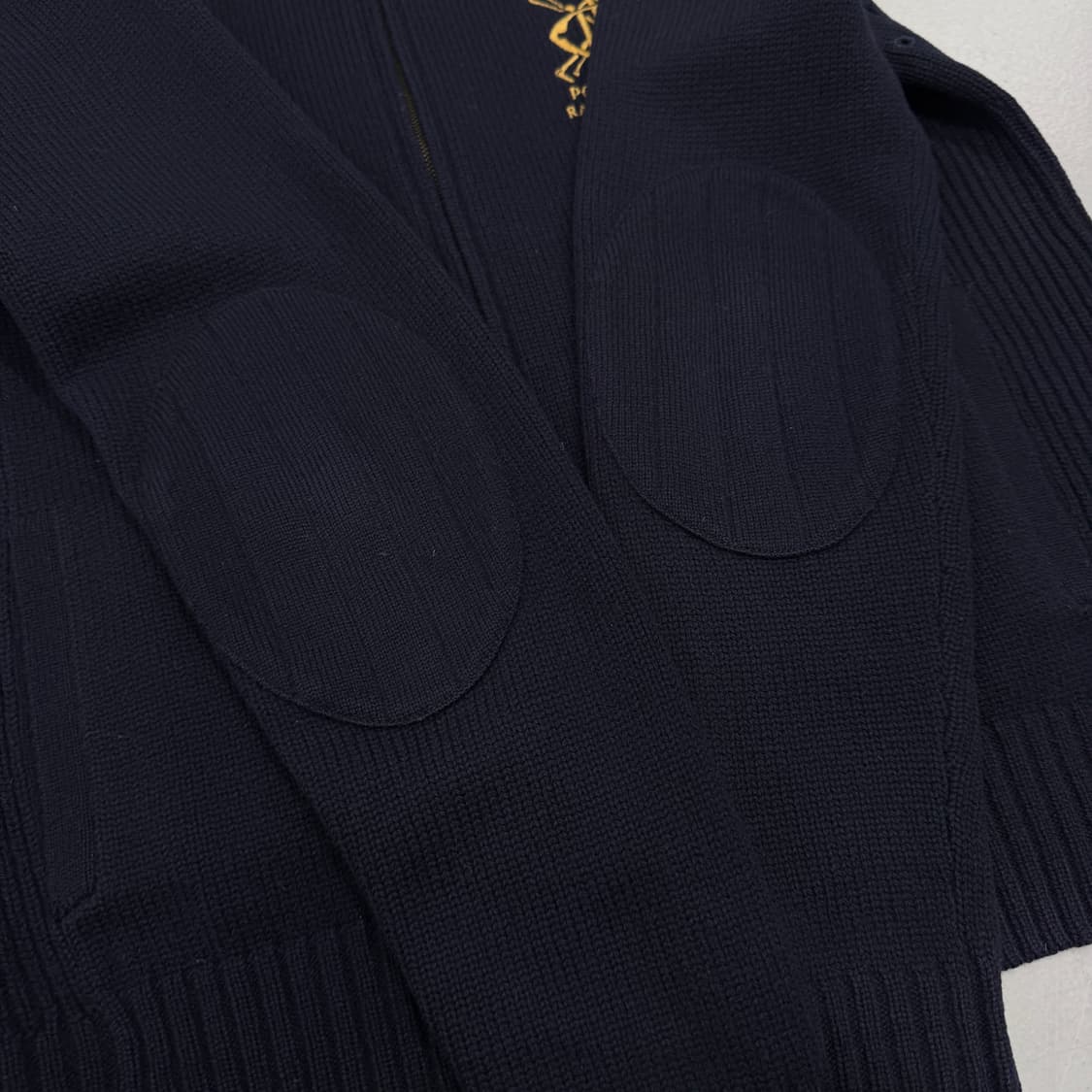 폴로 램스울 크라운로고 투웨이 니트집업 상품이미지4