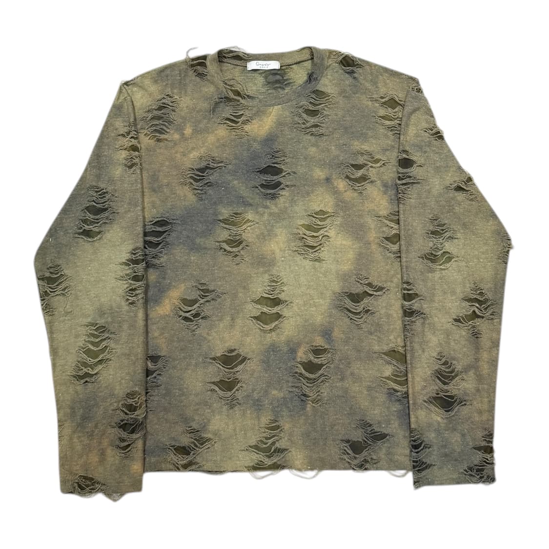 빈티지 데미지 워싱 디테일 롱슬리브 긴팔티 상품이미지1